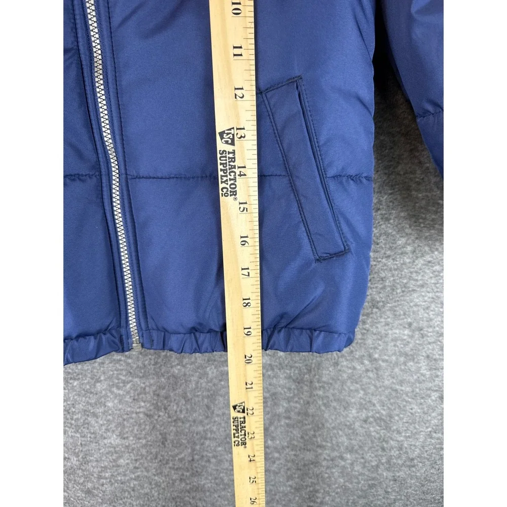 OshKosh B'gosh‎ Kids L7 Puffer Jacket Hooded Blue Red Winter Warm Sherpa Lined